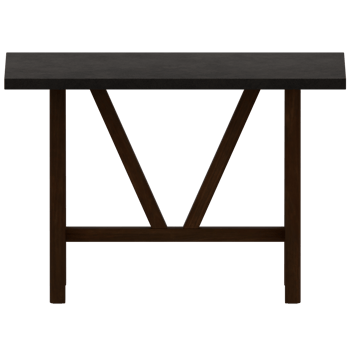 A black table with a wooden base png