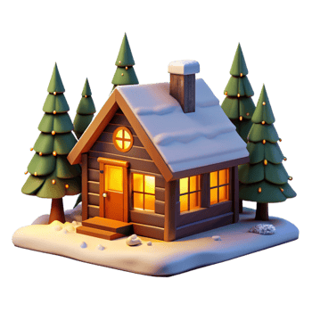 Traditional Japanese-style house illustration png