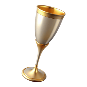 Tall flute wine glass model png