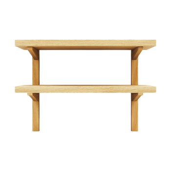 Minimal shelf unit displayed on png