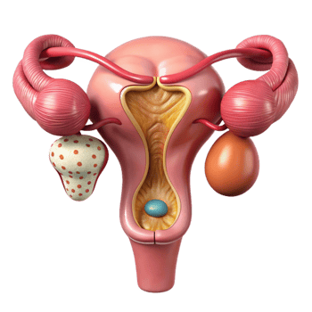 3D Model of Female Reproductive System png