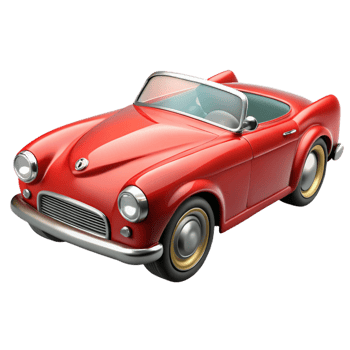 Classic Red Convertible Car png