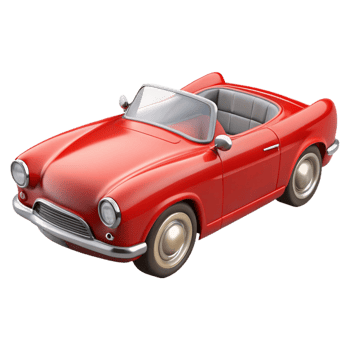 Red Convertible Classic Car png
