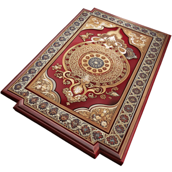 Intricate Ornate Wooden Frame with Red and Gold png