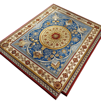 Ornate Decorative Tile with Floral Pattern png