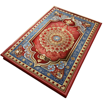Ornate Red and Gold Decorative Tabletop png