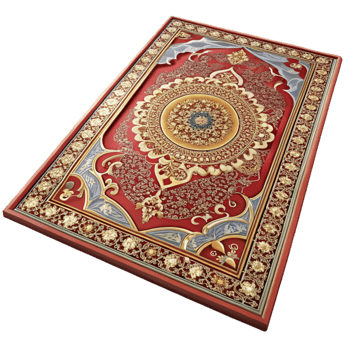 Ornate Red and Gold Decorative Panel png