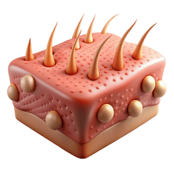 3D Rendered Skin Texture Illustration png