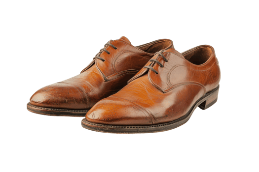 Elegant brown leather dress shoes suitable for formal occasions and professional settings in any season png