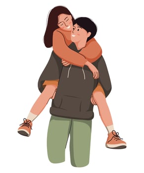 Couple Happy Moment vector
