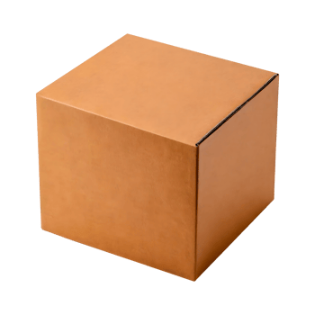 a brown box with the lid png