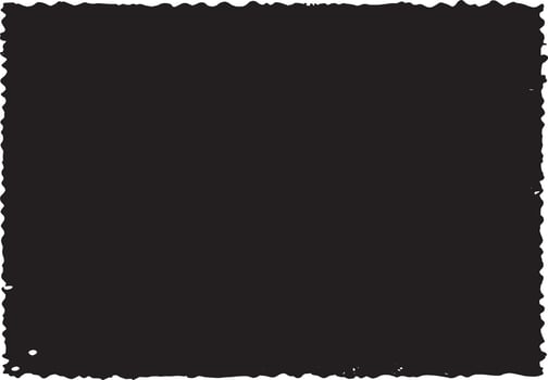 Black square. Painted grunge texture. Brush, smear, stains on white background. Design Element. vector