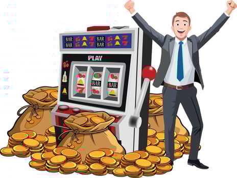 Burlap sack overflowing with gold coins representing wealth and treasure vector