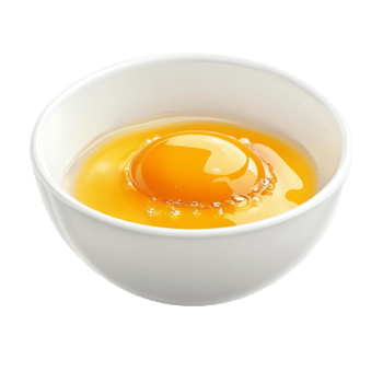 An egg in a white bowl png