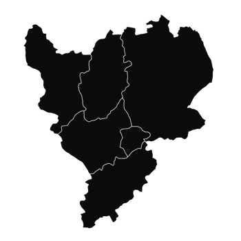 East Midlands silhouette map png
