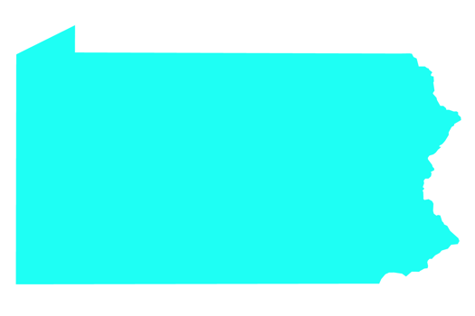 Flat Pennsylvania map png