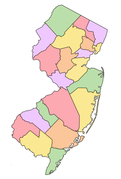 New jersey counties map png