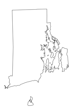 Contour lines of Rhode Island map, boundary line map png