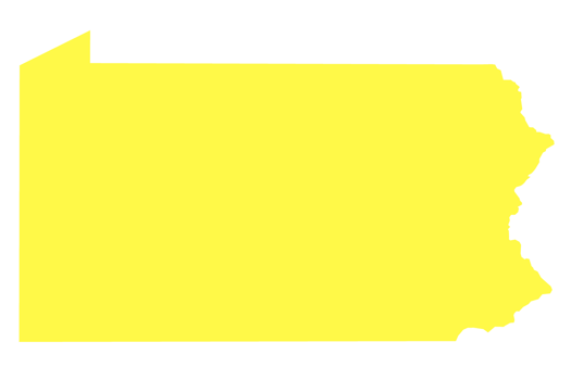 Pennsylvania map clipart png