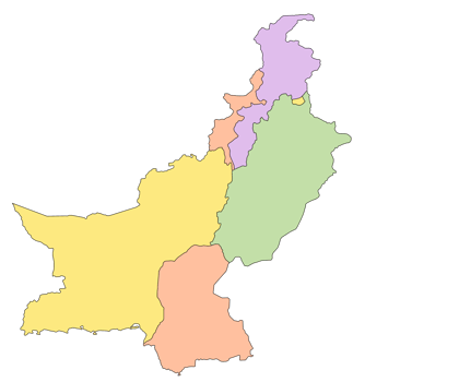 Several colours of state of Pakistan without Kashmir and Ladakh png