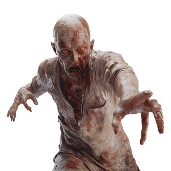 a zombie is running in the background png