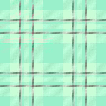Ethnicity fabric pattern tartan, creation textile background check. Coloured seamless plaid texture in mint and light colors. vector