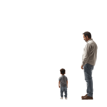 Worried parent watching their child take their first steps, conveying emotion and parental concern png