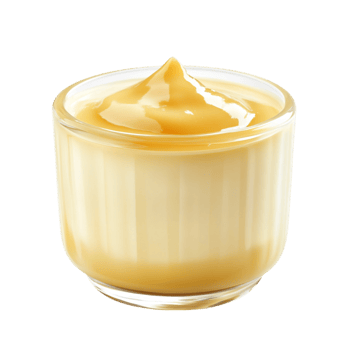Custard Pudding on transparent background png