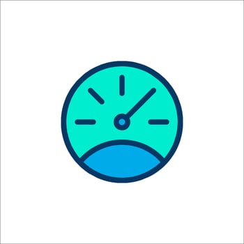 Speedometer icon illustration vector
