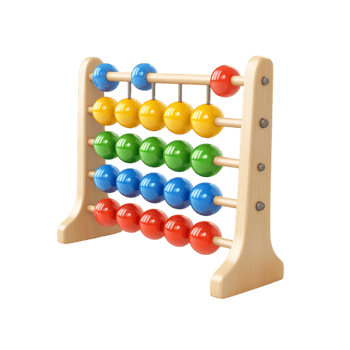 multi colored abacus on a transparent background png
