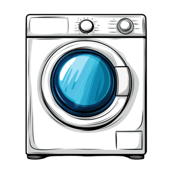 Dryer Vector Clipart on transparent background png