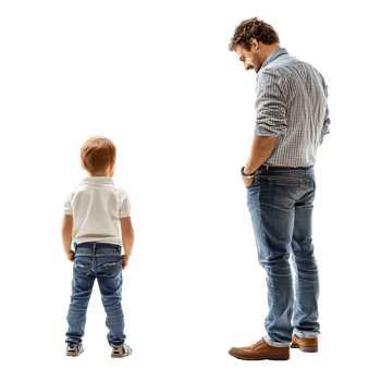 Worried parent watching their child take their first steps, conveying emotion and parental concern png