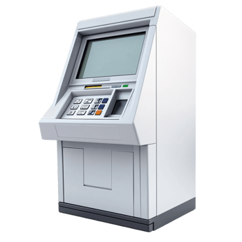 ATM Automated Teller Machine on transparent background png