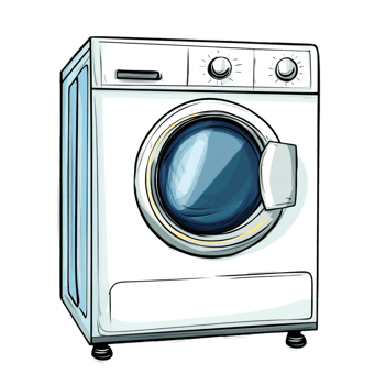 Dryer Vector Clipart on transparent background png