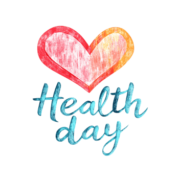 Health Day Lettering on transparent background png