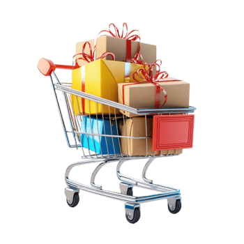 Creative Black Friday Online Shopping and Delivery png