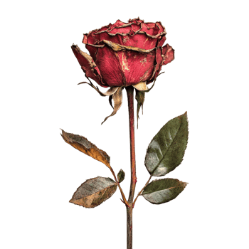 Red rose on a transparent background png