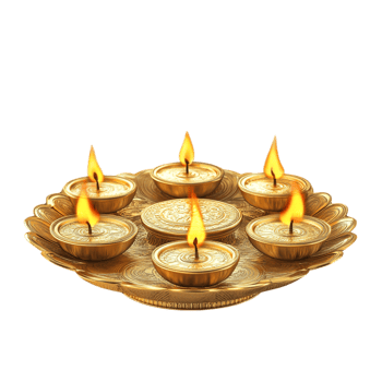 Happy Dhanteras celebration with gold coins on a transparent background png