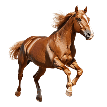 Running Horse on transparent background png