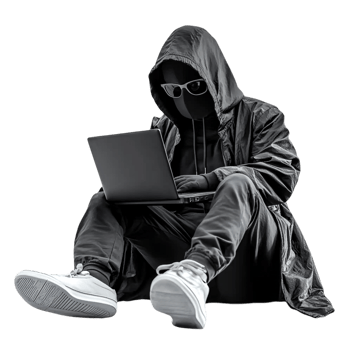Hacker on a transparent background png