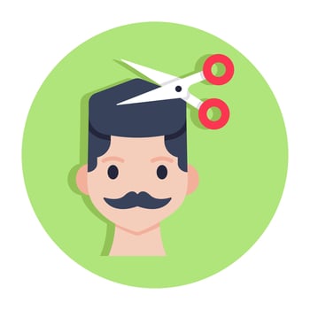 A beautiful design icon of hair dye vector