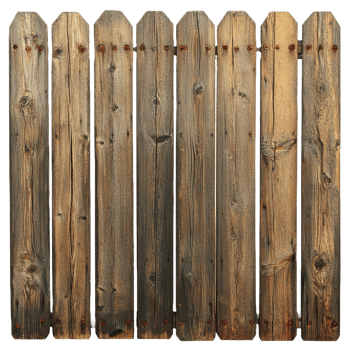 wooden fence on transparent background png