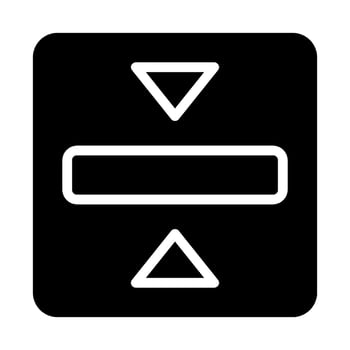 Vertical alignment icon. Concept of text formatting and document editing. vector