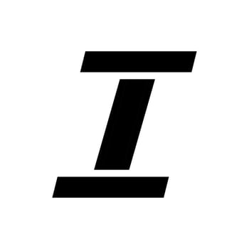 Letter I, initial, monogram, typography. Concept of alphabet, font, and design. vector