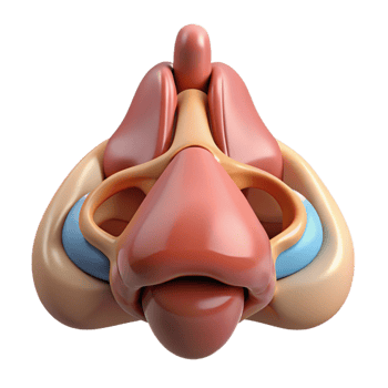 Abstract 3D Render of a Nose png