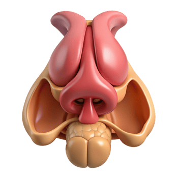 3D Cartoon Nose With Corn Illustration png