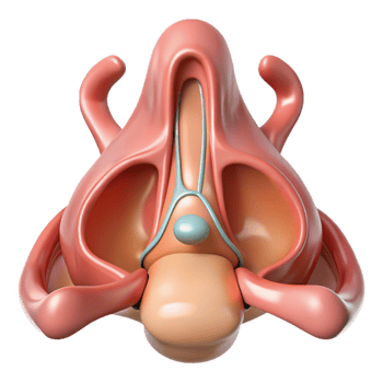 Isometric Render of Nasal Cavity png