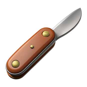 Pocket Knife 3D Illustration png