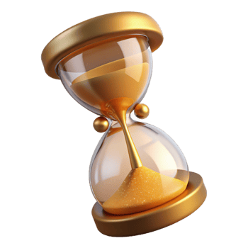 Golden Hourglass Time Concept png