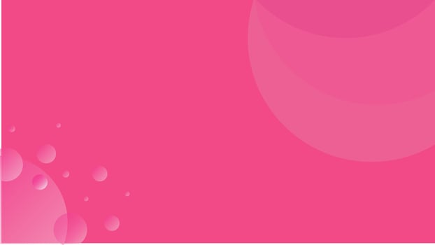 Abstract pink background with circle gradient accents, suitable for any content vector
